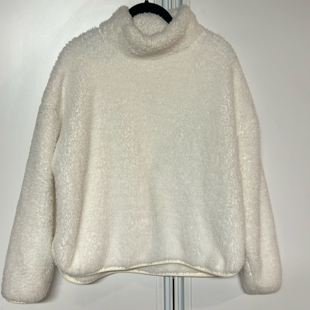 Calvin Klein Performance Fuzzy Mock Neck Pullover
